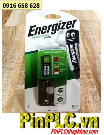 Bộ sạc Energizer CH2PC5 _Máy sạc 2 Khe, sạc pin AA -AA (kèm 2 pin Energizer AAA700mAh 1.2v Made in Japan)